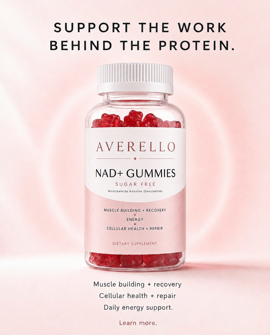 Averello NAD+ Gummies — support the work behind the protein